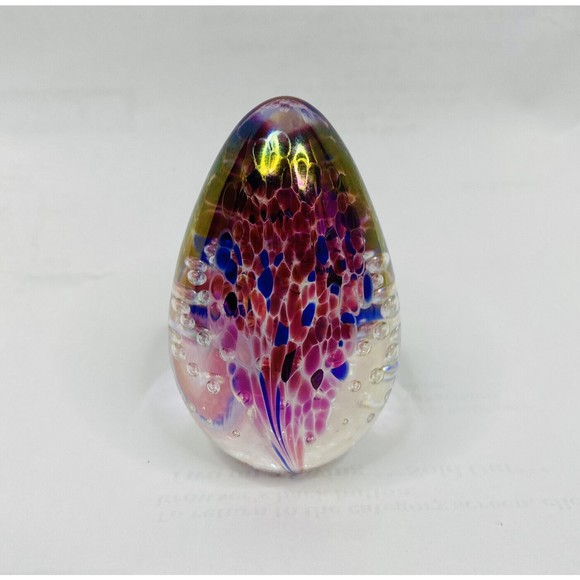 Glass Eye Studio GES 1999 Egg Paperweight - Picture 3 of 10